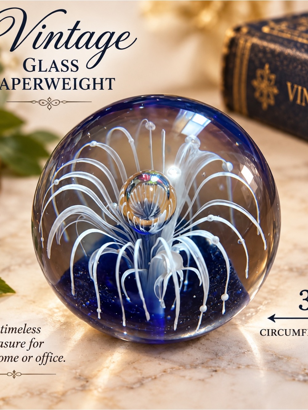Glass paper weight